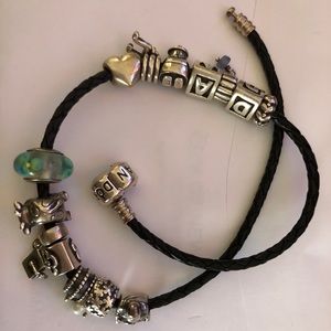 Pandora bracelet + charms